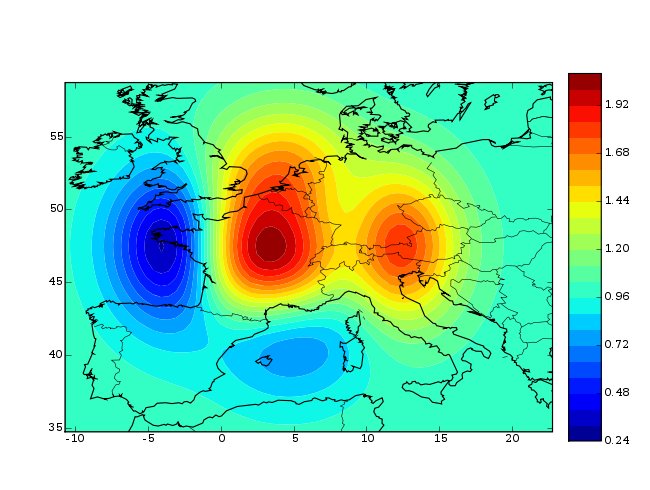 An example of visualization with AtmoPy